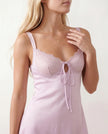 Lace Mini Dress Women Slip Sweetheart Low Back