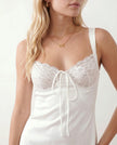 Lace Mini Dress Women Slip Sweetheart Low Back
