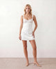 Lace Mini Dress Women Slip Sweetheart Low Back