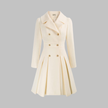 Double-Breasted Coat Women Long Sleeve Tailored Button Front
