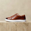FJØRNA men's genuine leather shoes, stylish smart leather shoes with polished finish and classic design.