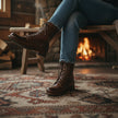 Jette | Women's Lace-Up Leather Combat Boots