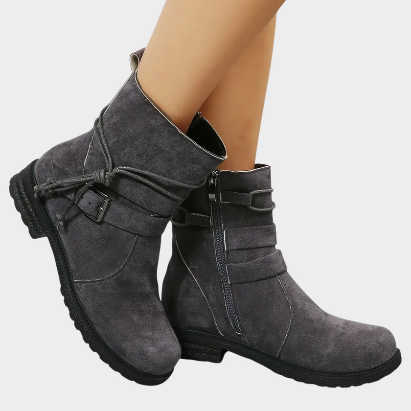 Delaney | Women's Low Heel Ankle Boots with Comfortable Casual Everyday Walking