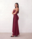 Sequined Maxi Dress Women Strapless Sweetheart Corset Ruched Waist Formal