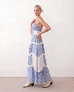 Maxi Dress Women Spaghetti Strap Low Back Tiered Ruffle A-Line Summer