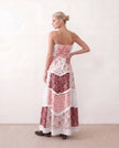 Maxi Dress Women Spaghetti Strap Low Back Tiered Ruffle A-Line Summer