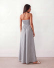 Halter Maxi Dress Women Summer Spaghetti Strap V-Neck Backless