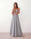 Halter Maxi Dress Women Summer Spaghetti Strap V-Neck Backless