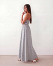 Halter Maxi Dress Women Summer Spaghetti Strap V-Neck Backless