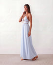 Halter Maxi Dress Women Summer Spaghetti Strap V-Neck Backless