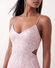 Sequined Mini Dress Women Party Spaghetti Strap V-Neck