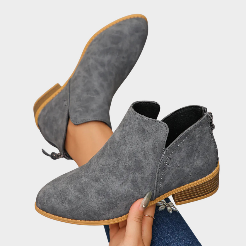 Oakley | Women's Low Heel Ankle Boots with Comfortable Casual Everyday Walking