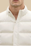 Gilet Vest Men Sleeveless High Stand Collar Zip Regular Fit