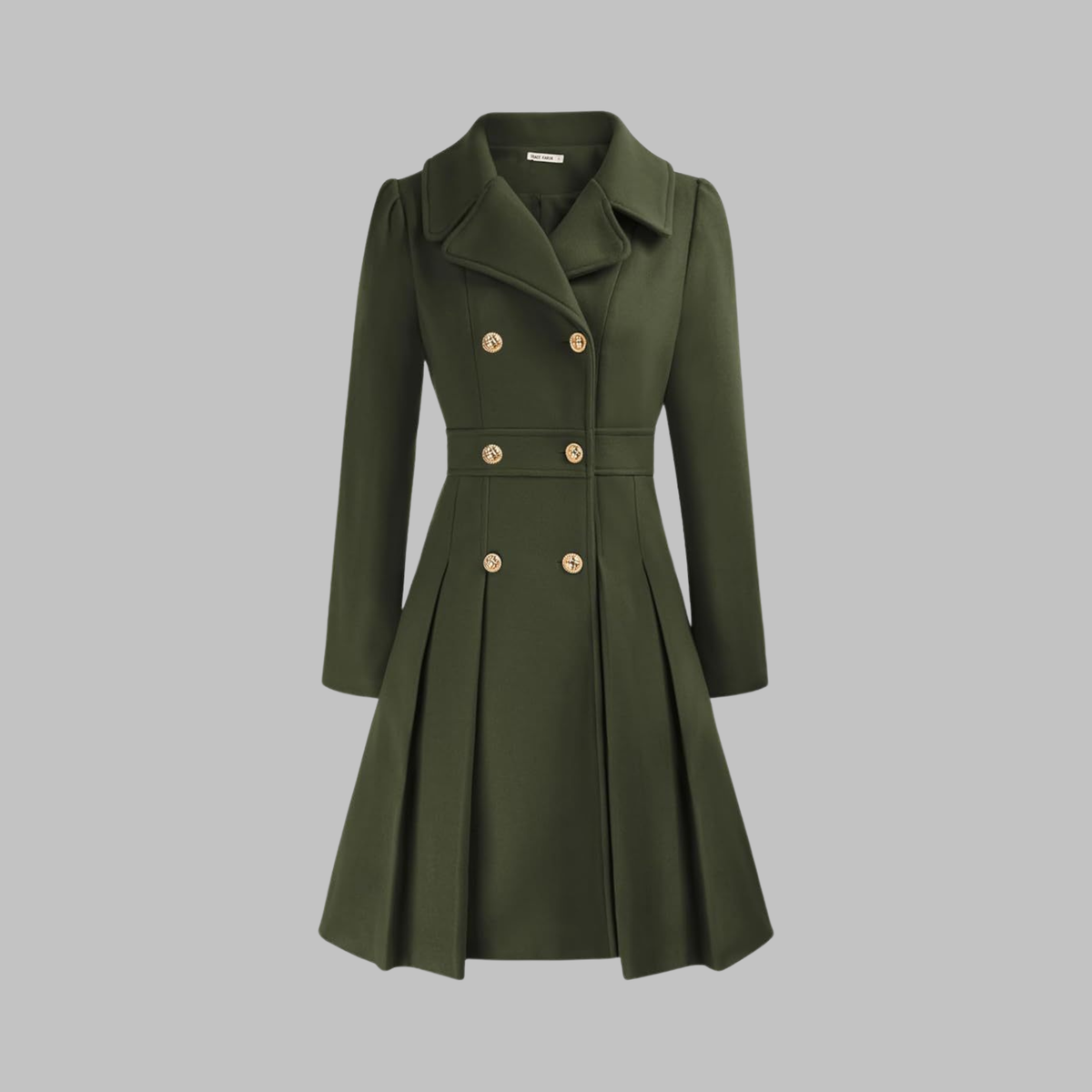 Pea Coat Oversized Longline Tailored Double Breasted Winter Coat | Ivy