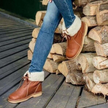 Insulating | Women's and waterproof boots with Leather Comfortable Casual Everyday
