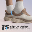 NORTIV 8 Women's Slip On Walking Shoes Cushioning Hands Free Non-Slip Breathable Comfortable Workout Running Tennis Gym Athletic ActiveBreeze Fashion Sneakers