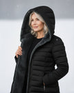 Danique | Women's Longline Hooded Fleece-Lined Winter Puffer Coat