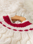 Leonora | Women's Long Fair Isle Tacky Holiday Mock-Neck Knit Sweater