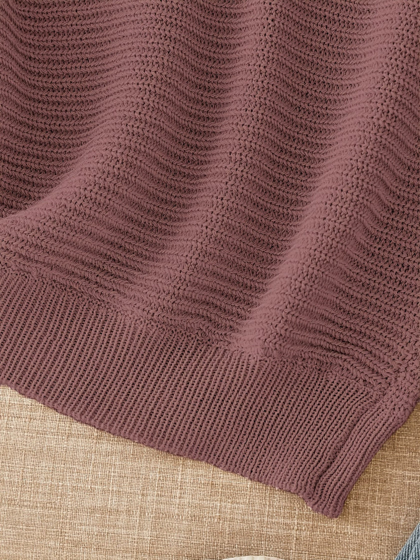 Knit Sweater Open Knit Relaxed Fit Lightweight Pullover Jumper | Judith