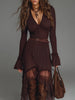 FJØRNA mesh pleated midi dress with casual style, featuring a flowy, lightweight fabric and elegant pleats.