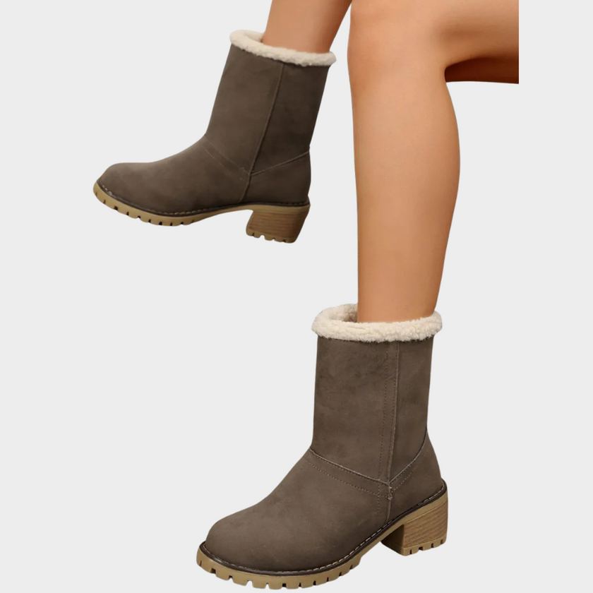 Brynn | Women's Mid Heel Winter Boots with Comfortable Casual Everyday Walking