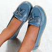FJØRNA women's orthopedic loafers with non-slip waterproof soles, stylish slip-on shoes for comfort and stability.