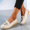FJØRNA women's orthopedic loafers with non-slip waterproof soles, stylish comfortable shoes for everyday wear.