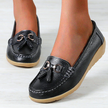 FJØRNA women's orthopedic loafers with non-slip waterproof soles, stylish slip-on shoes for comfortable support and everyday wear.
