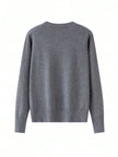 Tilde | Women's Ribbed V-Neck Button-Front Cardigan