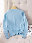 Tilde | Women's Ribbed V-Neck Button-Front Cardigan