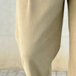 Men’s FJØRNA straight leg corduroy trousers, casual pants with a classic fit and textured fabric, shown in a neutral color.