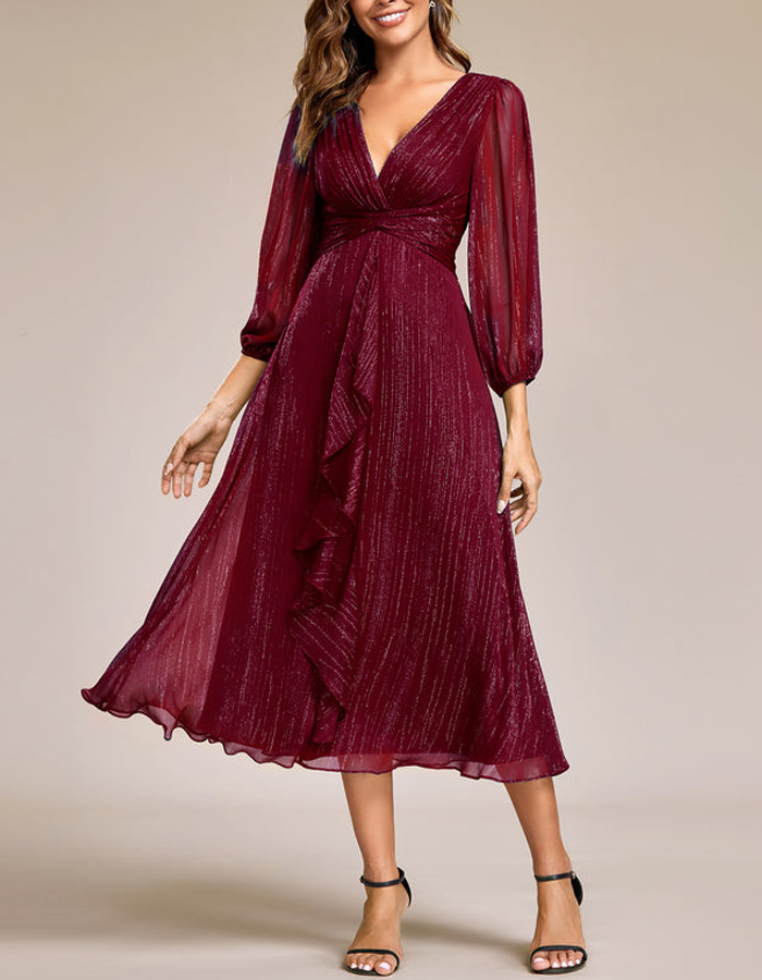 FJØRNA women’s midi dress two-piece set featuring a stylish, flowy dress with a matching top, perfect for casual or semi-formal wear.