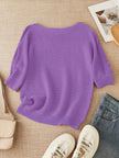Knit Sweater Open Knit Relaxed Fit Lightweight Pullover Jumper | Judith