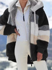 Erika | Women's Plus-Size Hooded Zip-Up Sherpa Winter Jacket