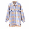 Shirt Jacket Women Relaxed Fit Button Front Drop Shoulder