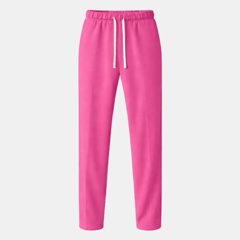 Men's wide-leg drawstring joggers by FJØRNA, relaxed casual sweatpants with a comfortable fit and adjustable waistband.