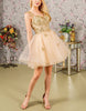 Mint green FJØRNA sleeveless tulle cocktail dress for women, featuring a stylish and elegant design with a fitted bodice and flowing skirt.