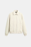 Padded Jacket Men Polo Collar Regular Fit Recycled Cotton Blend