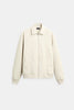 Padded Jacket Men Polo Collar Regular Fit Recycled Cotton Blend