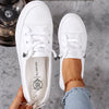FJØRNA women's orthopedic sneakers with leather and mesh upper, featuring supportive soles and casual style for comfortable walking.