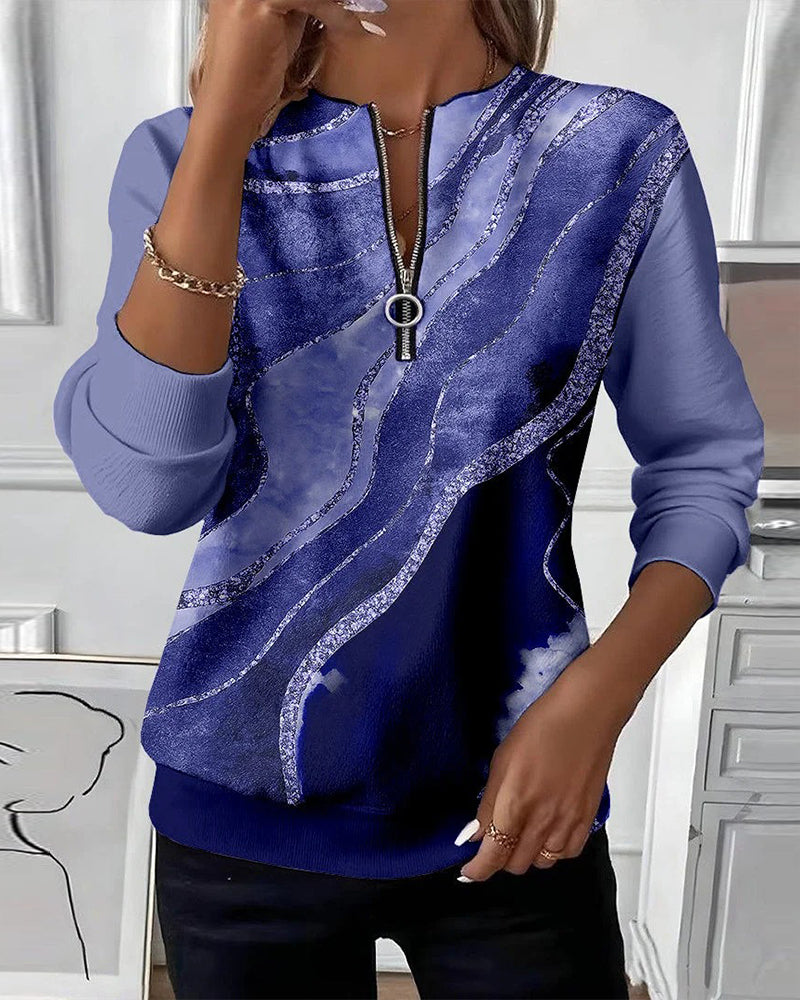 Half-Zip | Women's Vintage Zip-Up Sweatshirt Pullover
