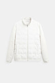 Padded Jacket Men Straight Collar Structured Regular Fit Cotton Blend