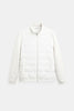 Padded Jacket Men Straight Collar Structured Regular Fit Cotton Blend