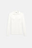 Polo Shirt Women Long Sleeve Ribbed Cotton Notched Collar