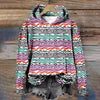 Julie | Women's Cozy Oversized Knit Nordic Hoodie Sweatshirt