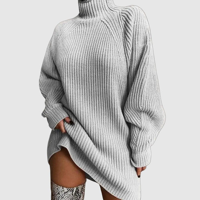 None | Women's Versatile Knit Turtleneck Sweater Pullover with Cozy for Layering