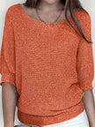 Knit Sweater Open Knit Relaxed Fit Lightweight Pullover Jumper | Judith