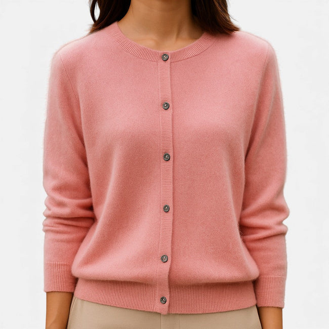 Nivola | Women's Versatile Cashmere Button-Front Sweater Pullover with Cozy for Layering