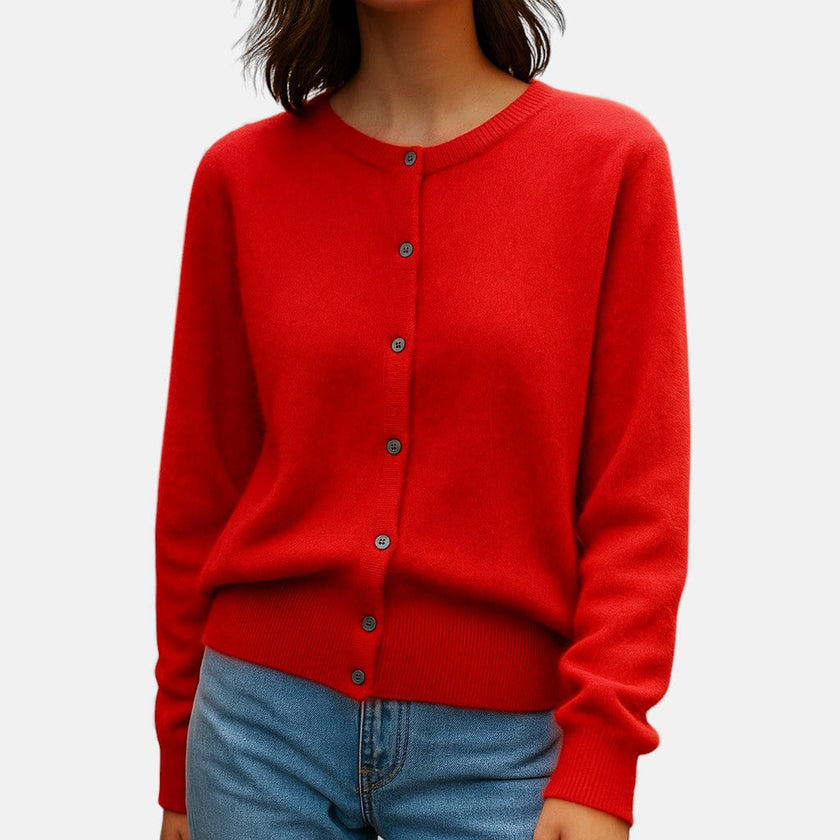 Nivola | Women's Versatile Cashmere Button-Front Sweater Pullover