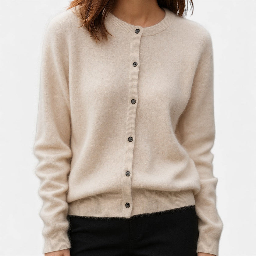 Nivola | Women's Versatile Cashmere Button-Front Sweater Pullover